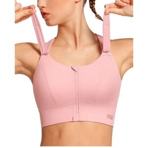 VFUS Women's high impact Pink Sports Bra size XL